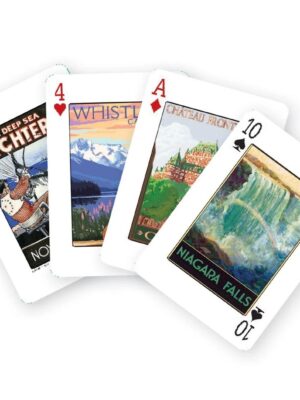Playing Cards Travel Canada Vintage Posters - Anciennes Affiches - Image 2