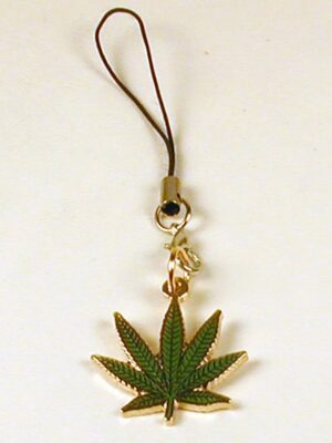 Cannabis Leaf Charm w/ Zipper Pull