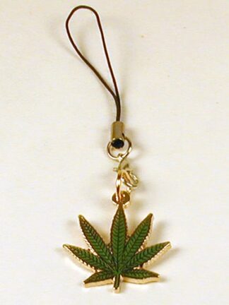 Cannabis Leaf Charm w/ Zipper Pull
