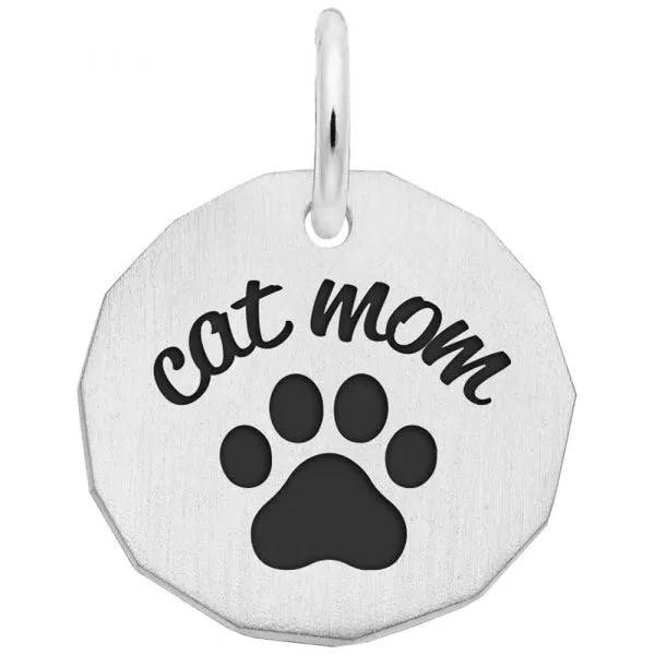 Cat Mom | Sterling Silver Charm
