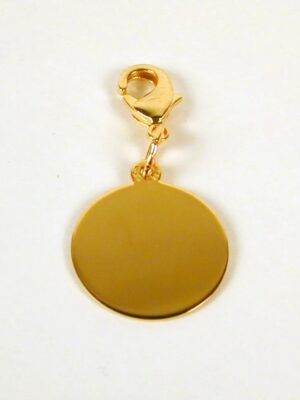 Gold Plated Sterling Silver Painted Cannabis Marijuana Leaf Charm - Image 2