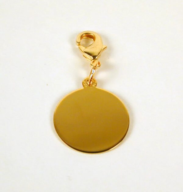 Gold Plated Sterling Silver Painted Cannabis Marijuana Leaf Charm