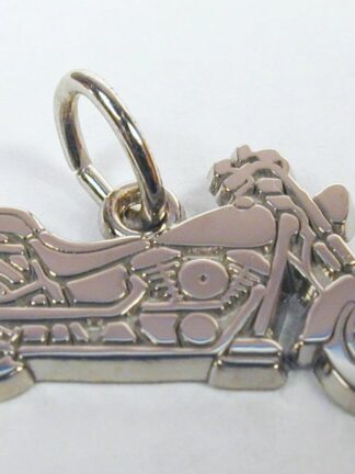 Harley Davidson Motorcycle Charm | Sterling Silver