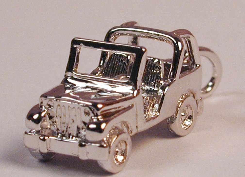 Jeep Wrangler Charm | Sterling Silver with Lobster Claw