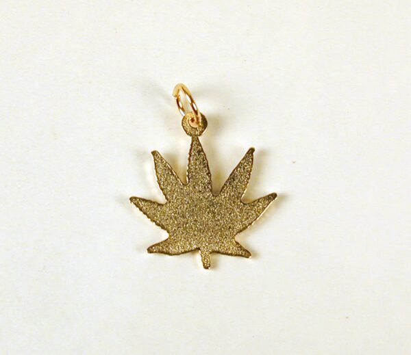 Cannabis Leaf Charm w/ Zipper Pull