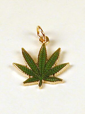 Cannabis Leaf Charm w/ Zipper Pull - Image 2