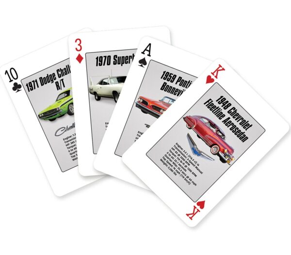 Playing Cards American Muscle Car Evolution