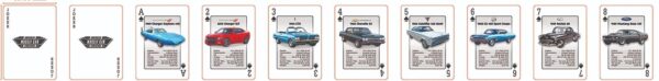 Playing Cards American Muscle Car Evolution