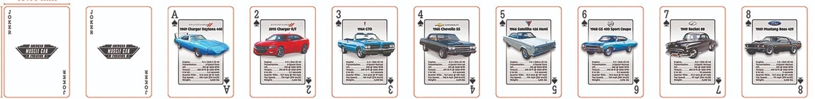 Playing Cards American Muscle Car Evolution - Image 4