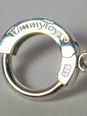 TummyToys® Navel Belly Ring with Sterling Silver Marijuana Leaf Charm - Image 3