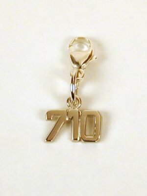 Sterling Silver Cannabis / Marijuana 710 Charm