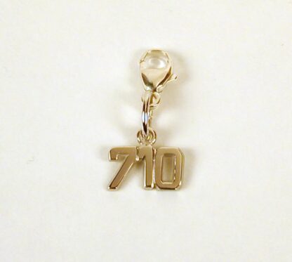 Sterling Silver Cannabis / Marijuana 710 Charm