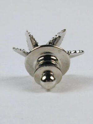 Sterling Silver Marijuana Leaf Lapel Pin / Tie Tack - Image 3