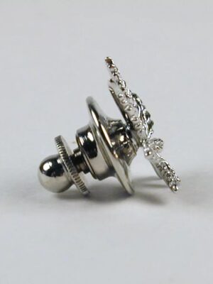 Sterling Silver Marijuana Leaf Lapel Pin / Tie Tack - Image 2