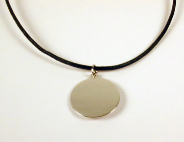 Sterling Silver Marijuana Leaf Pendant with Leather Necklace