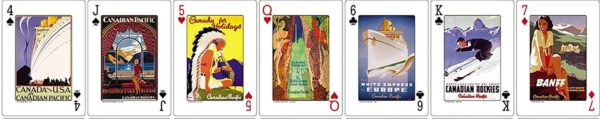 Playing Cards Vintage Travel Posters