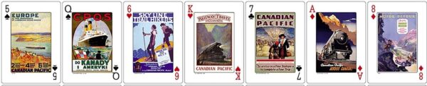 Playing Cards Vintage Travel Posters