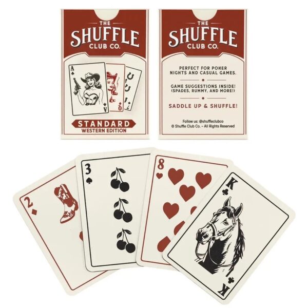 Western Edition Playing Cards - Vintage Cowboy Deck